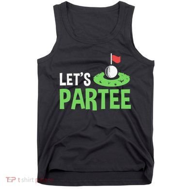 Retro Golf League Gift Pun Lets Partee Vintage Tank Top