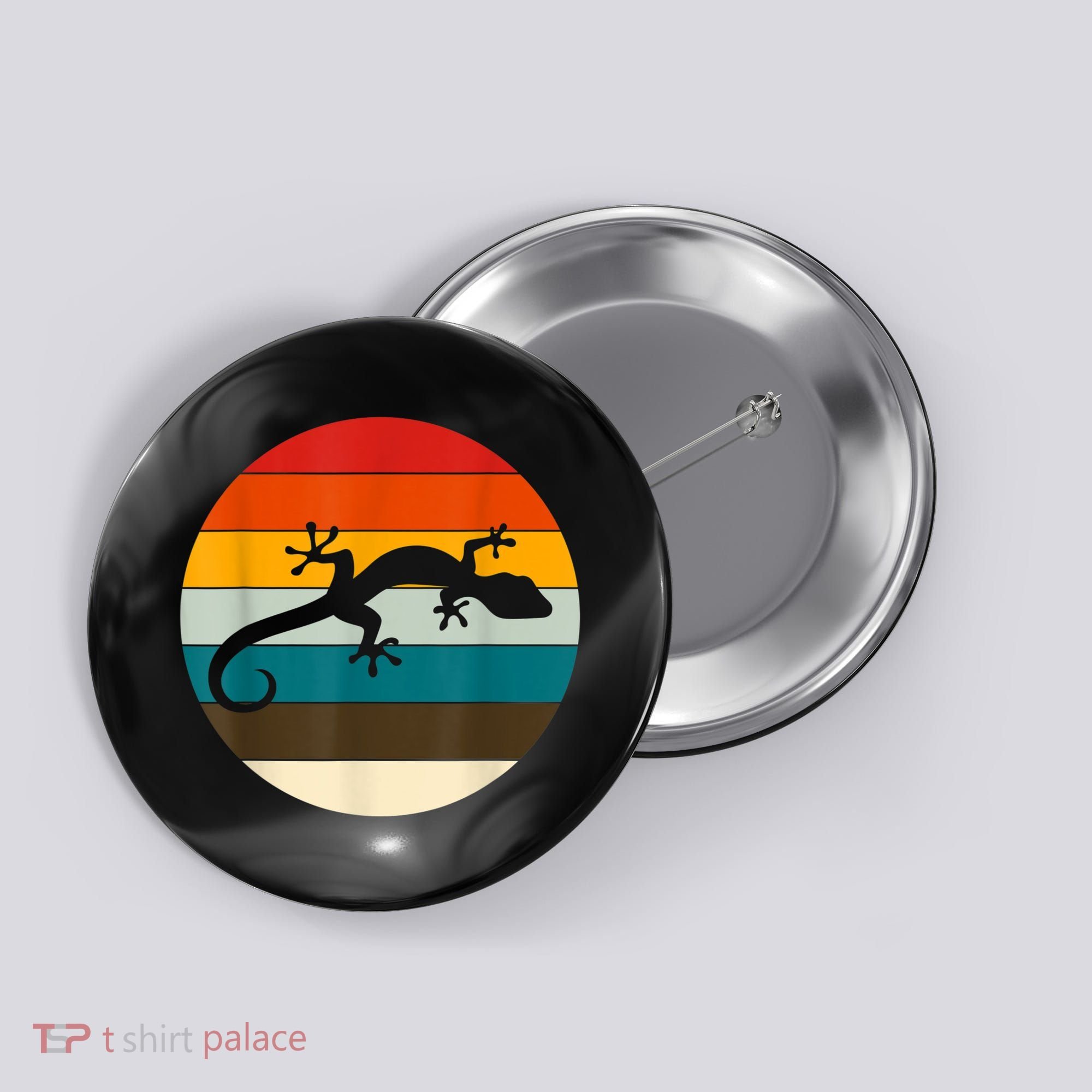 Retile Gecko Lizard Gecko Button