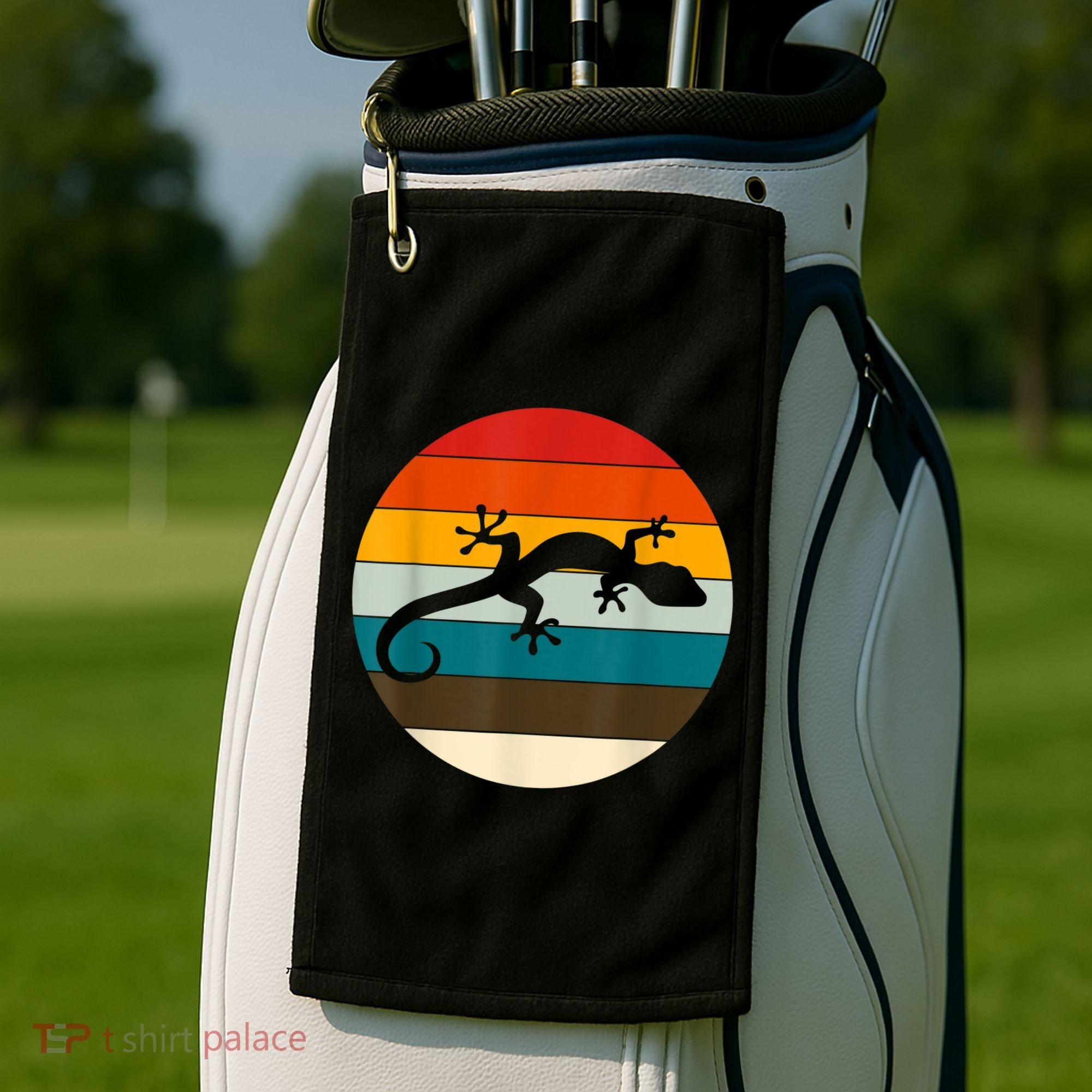 Retile Gecko Lizard Gecko Golf Towel