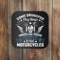 Real Grandpa Motorcycle Biker Gift Coaster thumb 0