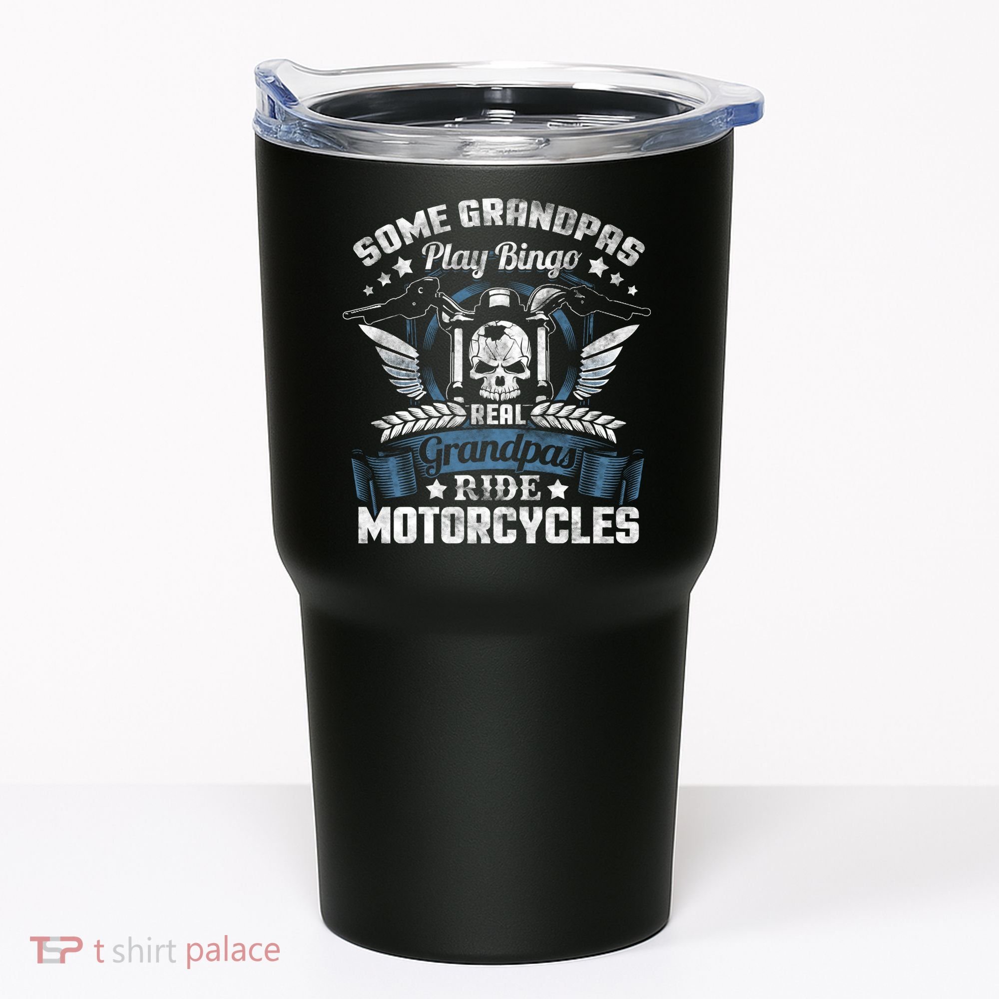 Real Grandpa Motorcycle Biker Gift Tumbler