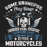 Real Grandpa Motorcycle Biker Gift Tumbler thumb 3