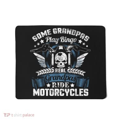Real Grandpa Motorcycle Biker Gift Mousepad