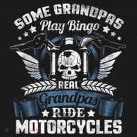 Real Grandpa Motorcycle Biker Gift Mousepad thumb 1