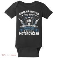 Real Grandpa Motorcycle Biker Gift Baby Bodysuit thumb 0