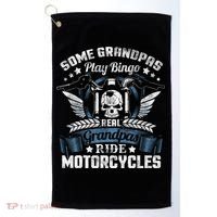 Real Grandpa Motorcycle Biker Gift Golf Towel thumb 0