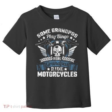 Real Grandpa Motorcycle Biker Gift Toddler T-Shirt