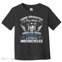 Real Grandpa Motorcycle Biker Gift Toddler T-Shirt thumb 0