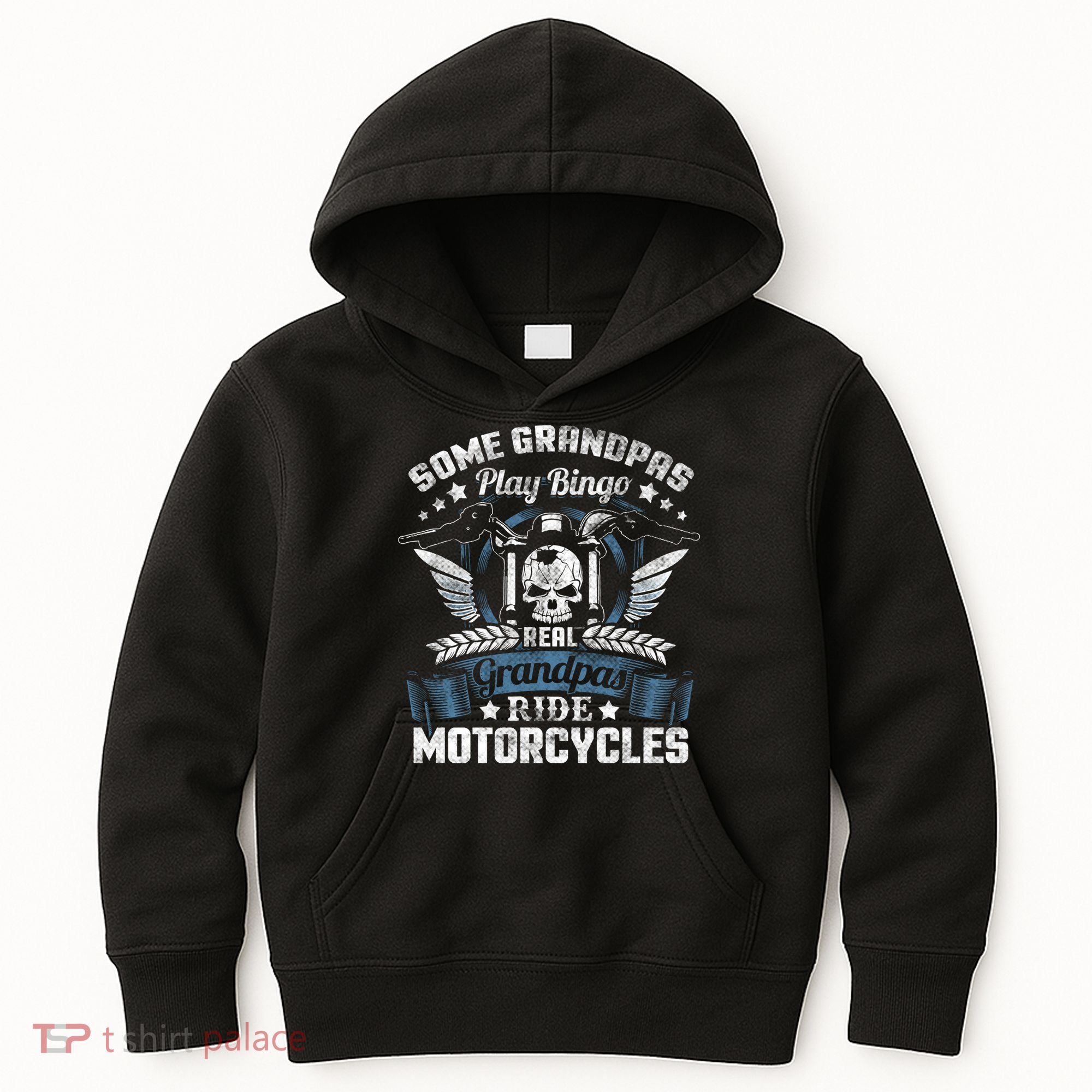 Real Grandpa Motorcycle Biker Gift Kids Hoodie