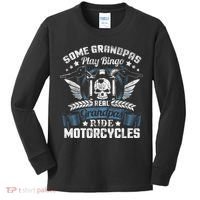 Real Grandpa Motorcycle Biker Gift Kids Long Sleeve Shirt thumb 0