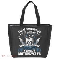 Real Grandpa Motorcycle Biker Gift Tote Bag thumb 0