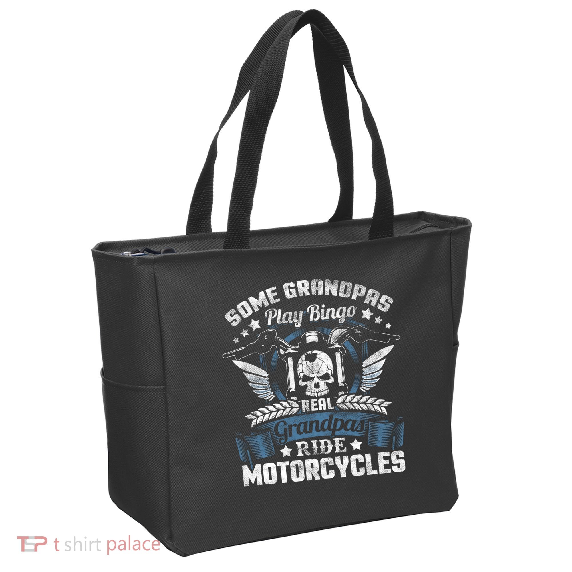 Real Grandpa Motorcycle Biker Gift Tote Bag