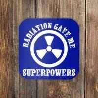 Radiation Gave Me Superpowers Cancer Therapy Chemo Warrior Gift Coaster thumb 0