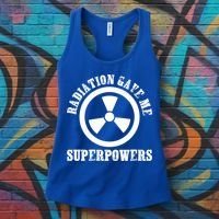 Radiation Gave Me Superpowers Cancer Therapy Chemo Warrior Gift Women's Tank Top thumb 3