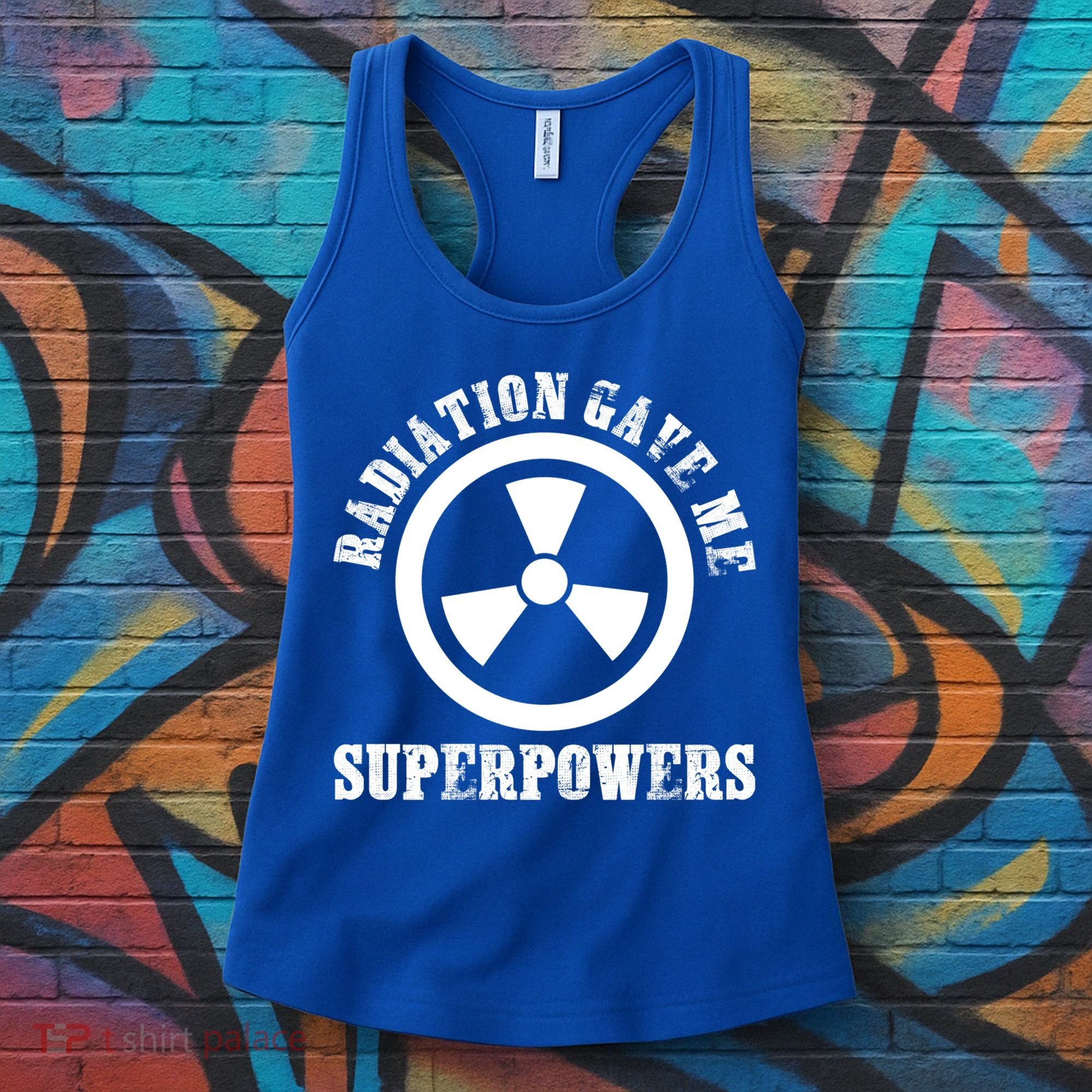 Radiation Gave Me Superpowers Cancer Therapy Chemo Warrior Gift Women's Tank Top