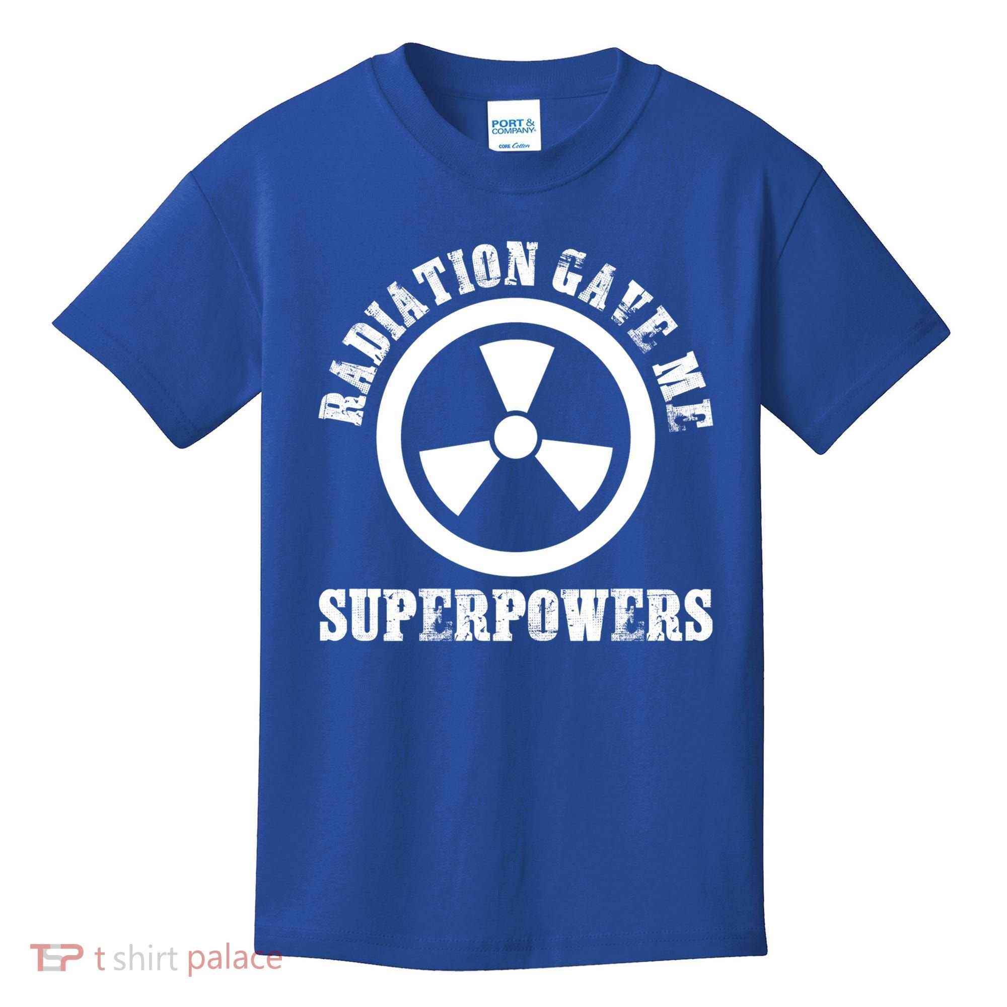 Radiation Gave Me Superpowers Cancer Therapy Chemo Warrior Gift Kids T-Shirt