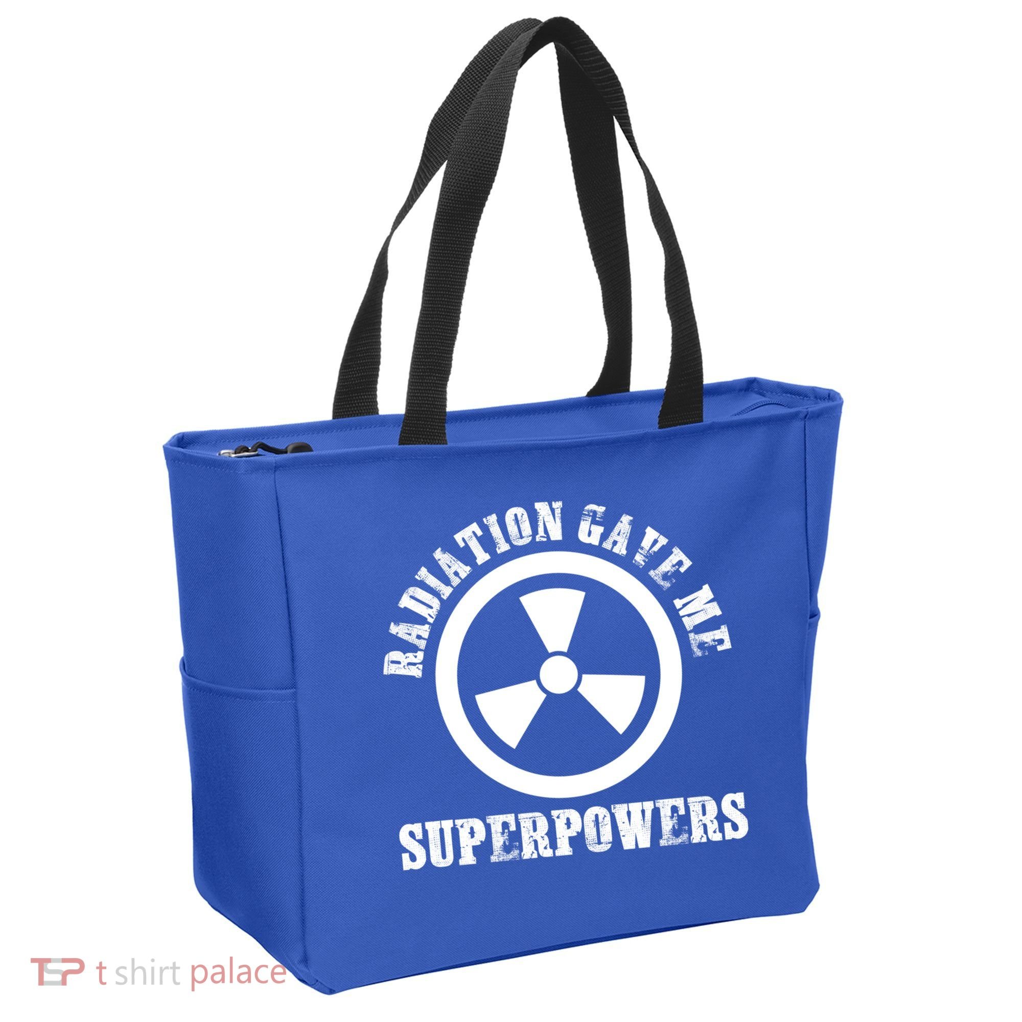 Radiation Gave Me Superpowers Cancer Therapy Chemo Warrior Gift Tote Bag