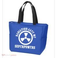 Radiation Gave Me Superpowers Cancer Therapy Chemo Warrior Gift Tote Bag thumb 3