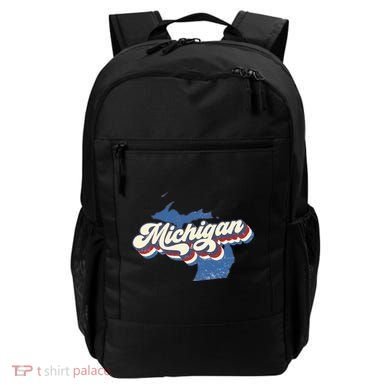 Retro Groovy Michigan Backpack