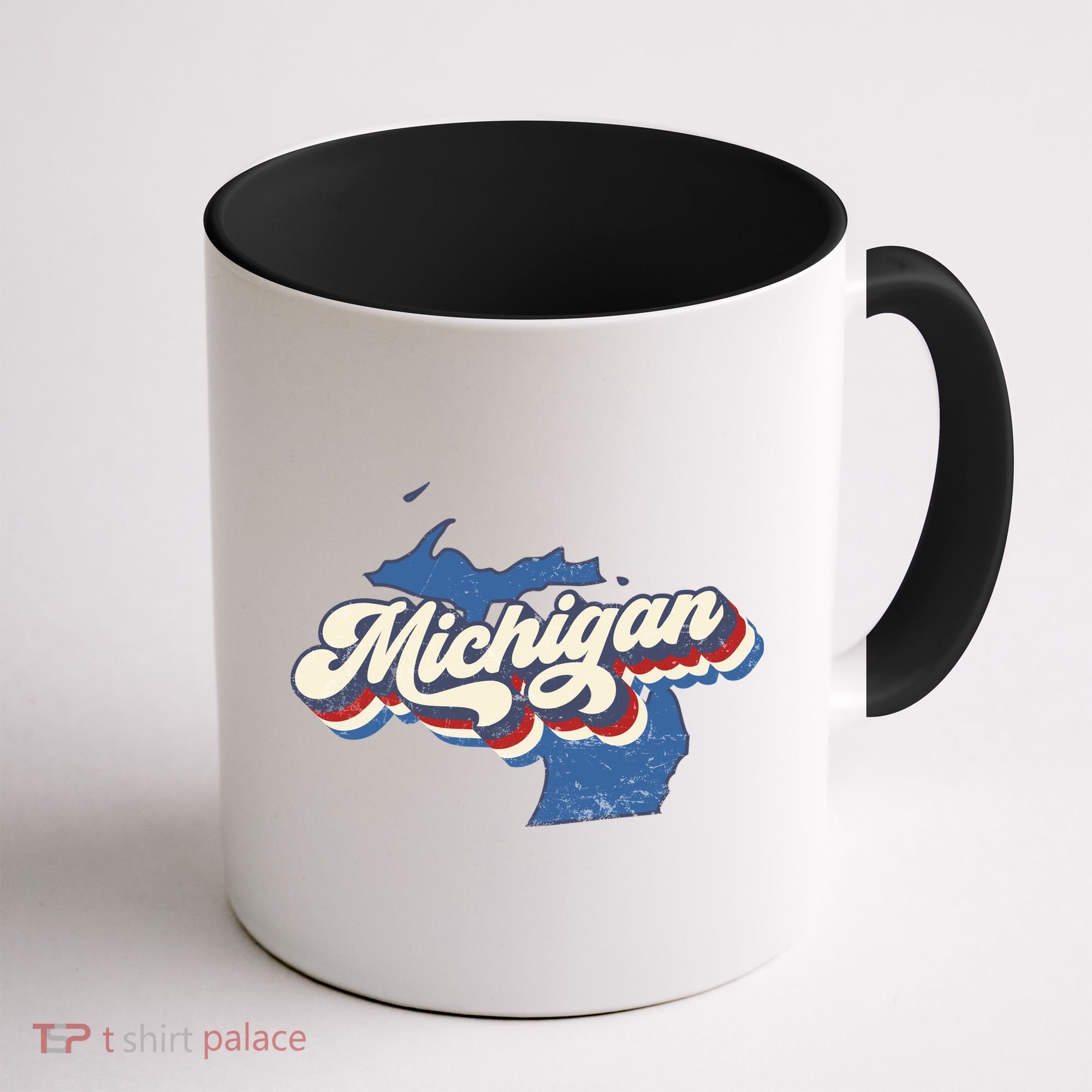 Retro Groovy Michigan Coffee Mug