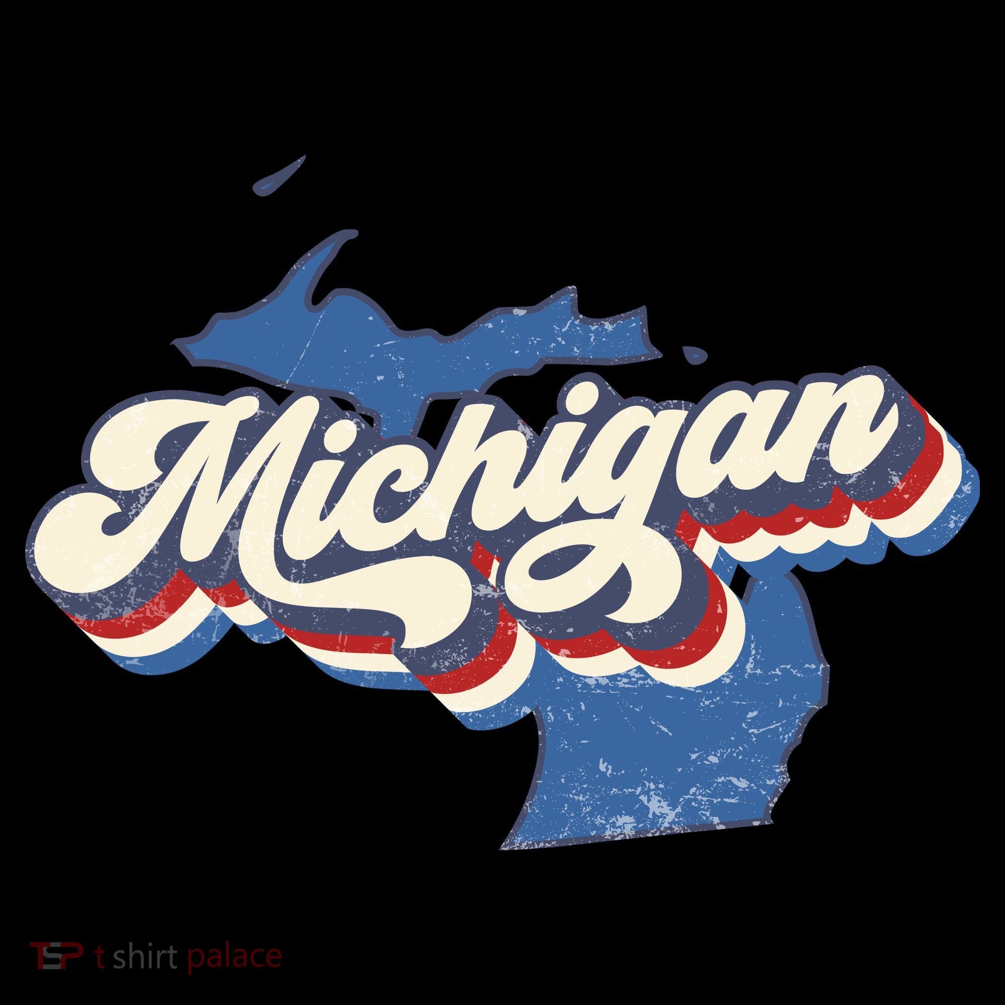 Retro Groovy Michigan Coffee Mug