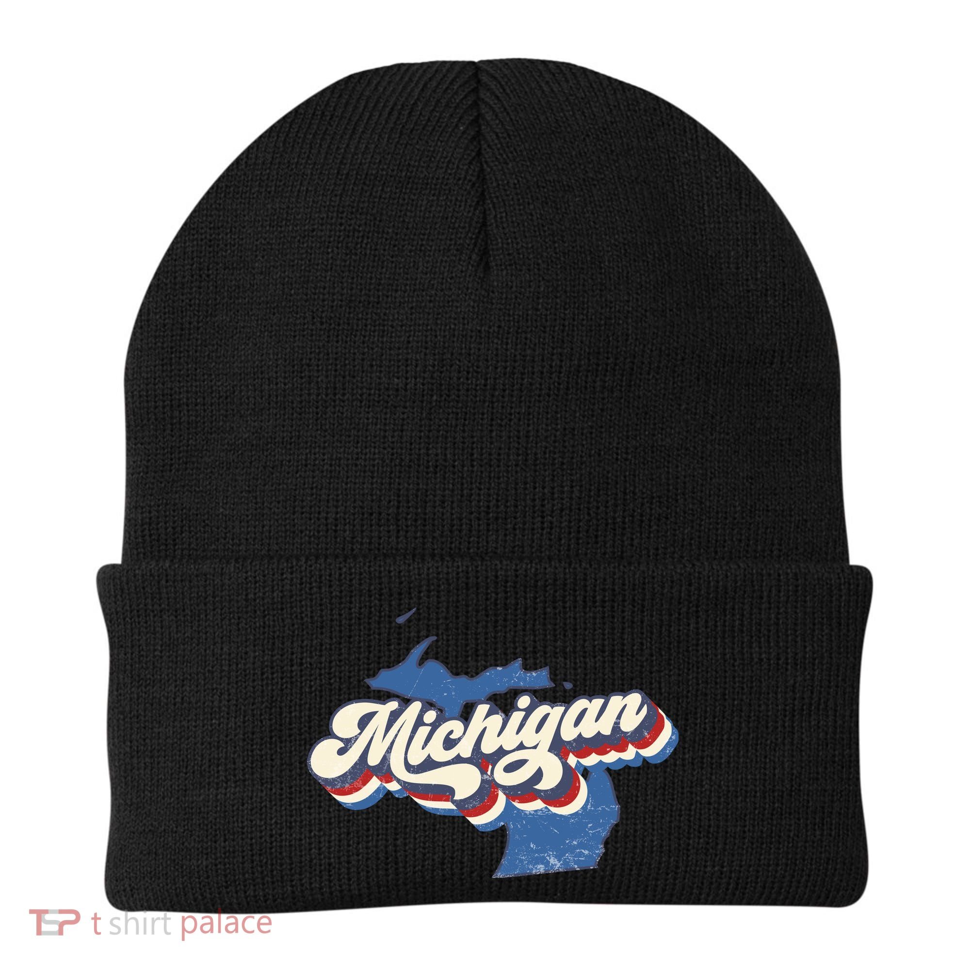 Retro Groovy Michigan Beanie