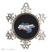 Retro Groovy Michigan Ornament thumb 0