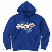 Retro Groovy Michigan Hoodie thumb 0