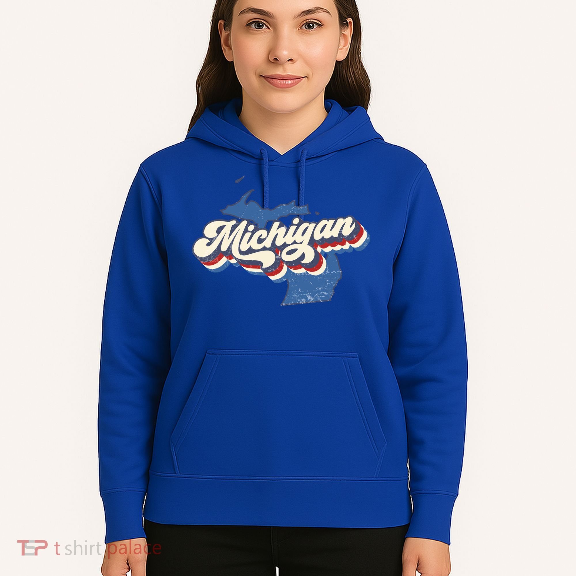 Retro Groovy Michigan Hoodie