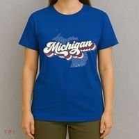 Retro Groovy Michigan T-Shirt thumb 4