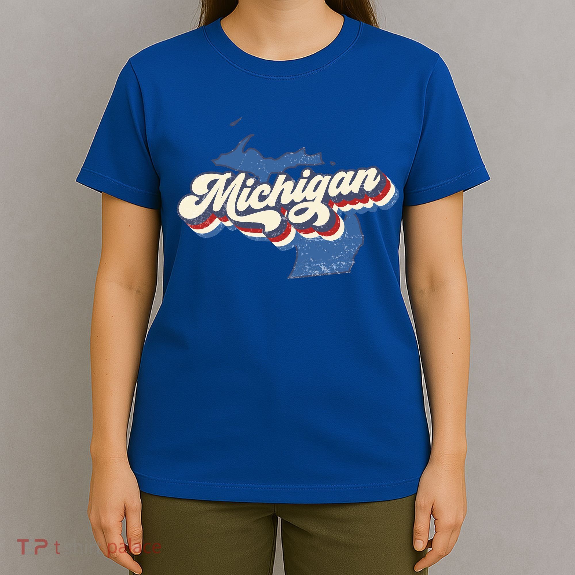 Retro Groovy Michigan T-Shirt