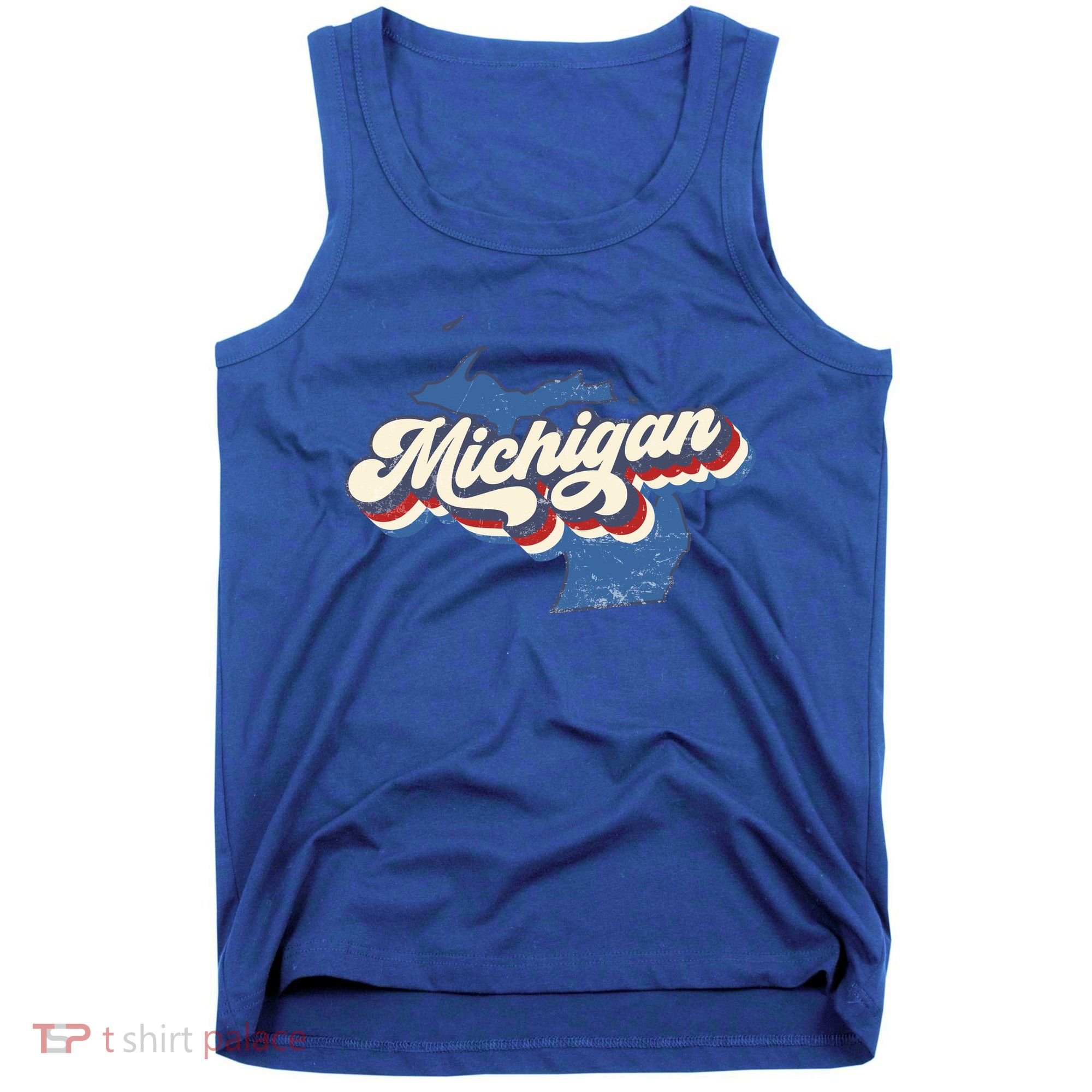 Retro Groovy Michigan Tank Top