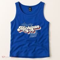 Retro Groovy Michigan Tank Top thumb 2