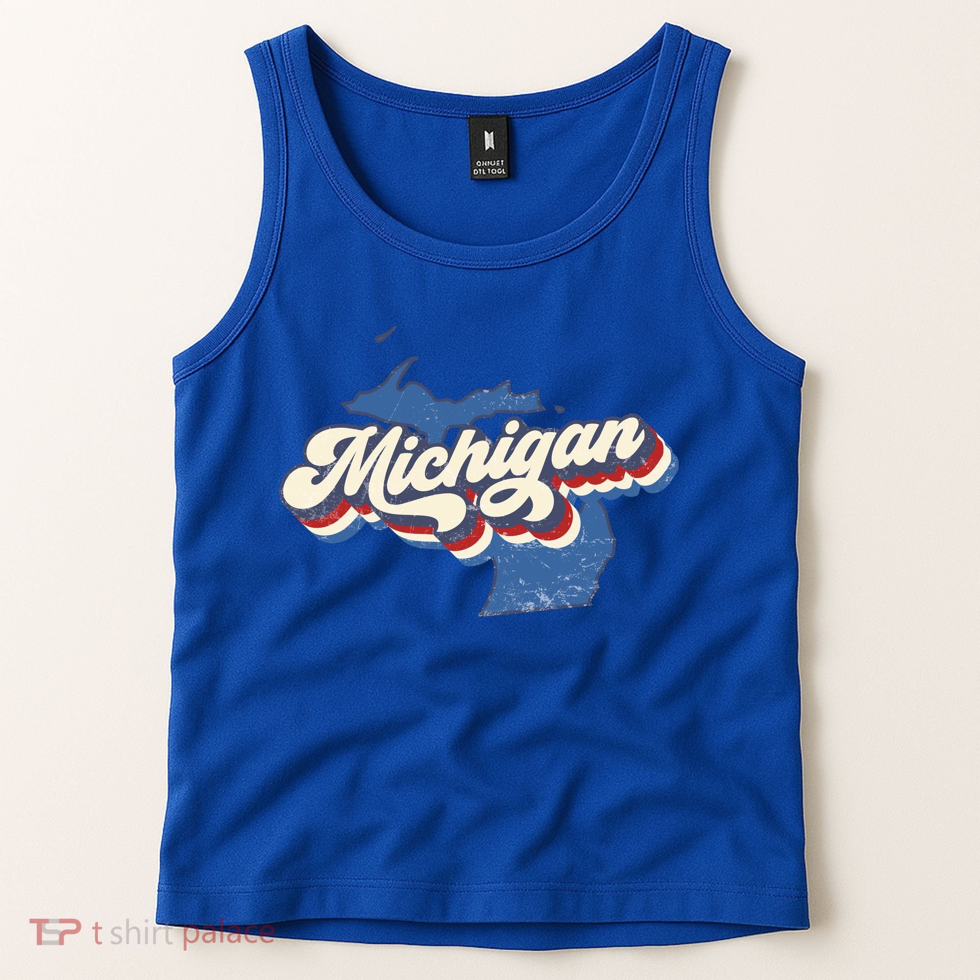 Retro Groovy Michigan Tank Top