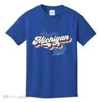 Retro Groovy Michigan Kids T-Shirt thumb 0