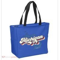 Retro Groovy Michigan Tote Bag thumb 2