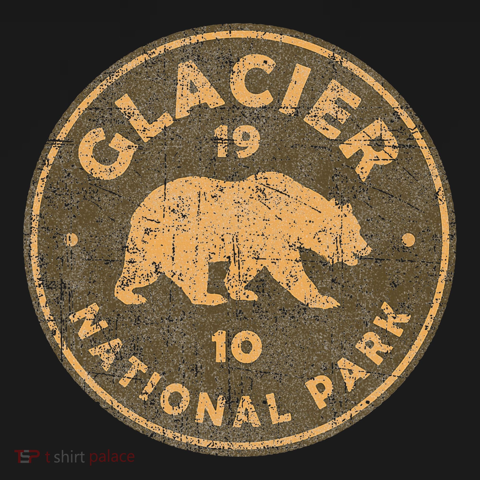 Retro Glacier National Park Montana Hiking Sweatshirt