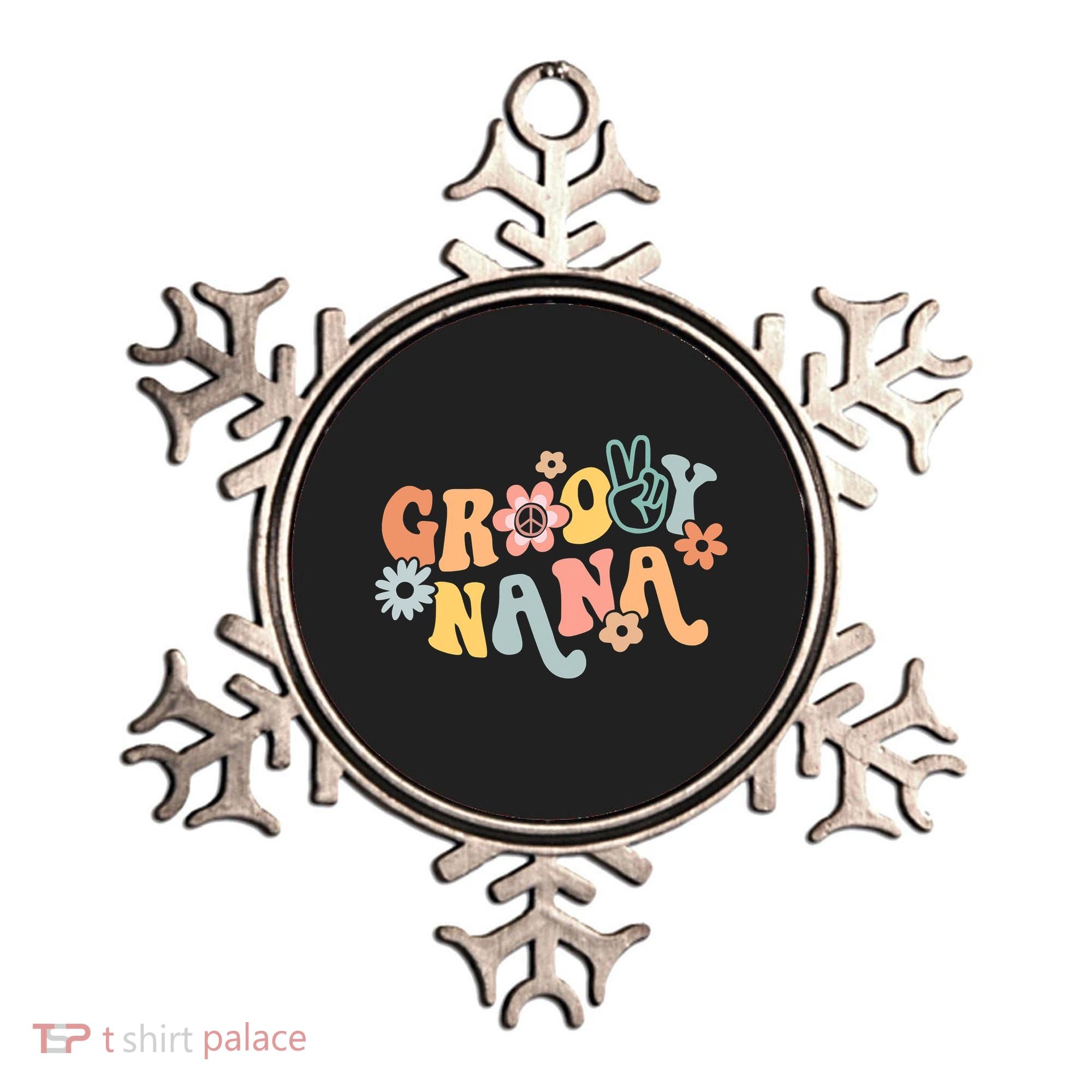 Retro Groovy Nana Matching Family 1st Birthday Party Ornament