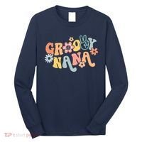 Retro Groovy Nana Matching Family 1st Birthday Party Long Sleeve Shirt thumb 0