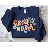 Retro Groovy Nana Matching Family 1st Birthday Party Sweatshirt thumb 2