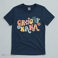 Retro Groovy Nana Matching Family 1st Birthday Party T-Shirt thumb 5
