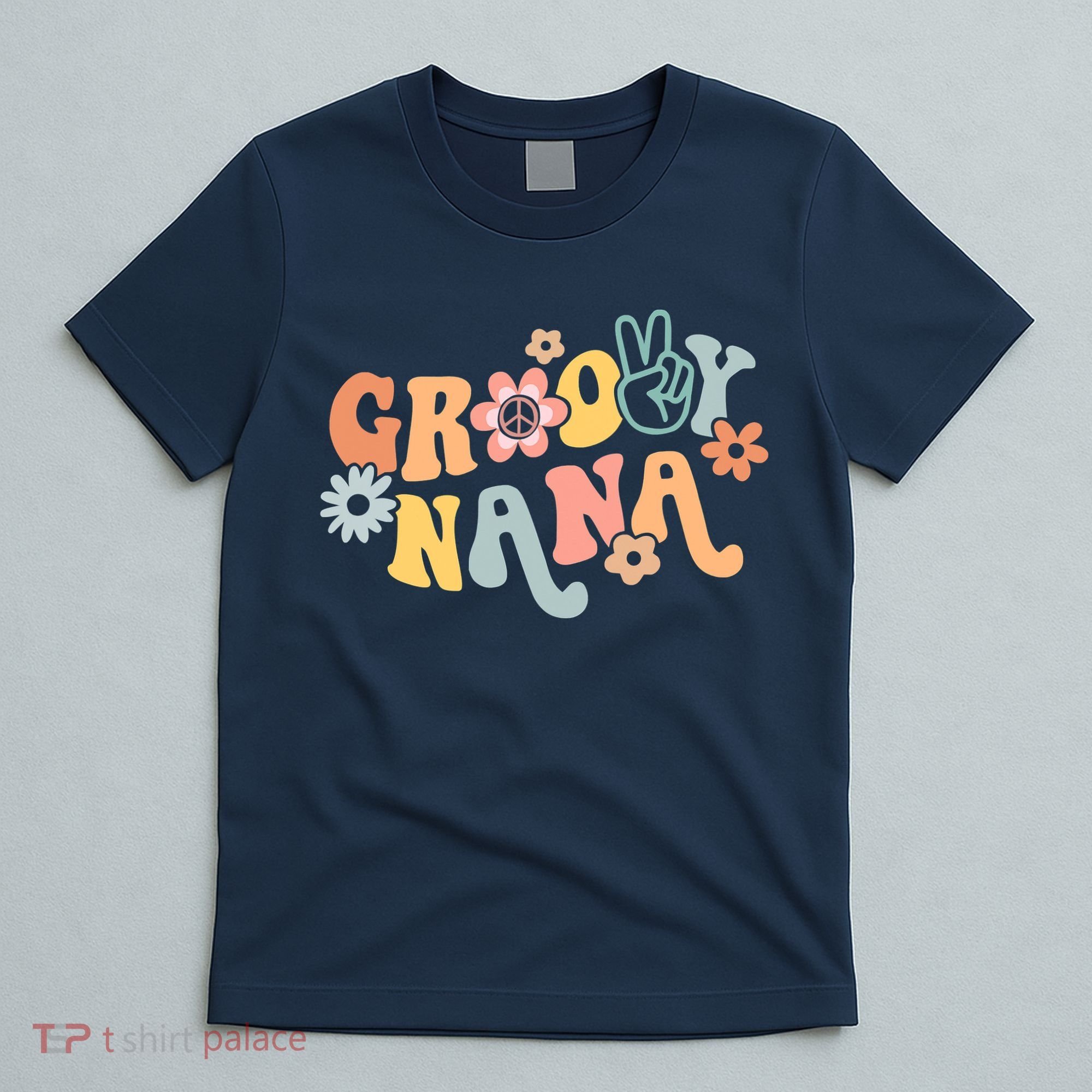 Retro Groovy Nana Matching Family 1st Birthday Party T-Shirt