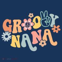 Retro Groovy Nana Matching Family 1st Birthday Party T-Shirt thumb 7