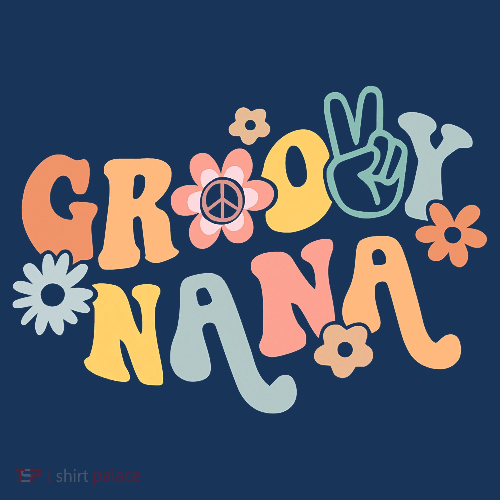 Retro Groovy Nana Matching Family 1st Birthday Party Women's Hoodie