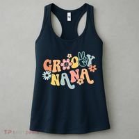 Retro Groovy Nana Matching Family 1st Birthday Party Women's Tank Top thumb 3