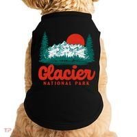 Retro Glacier National Park 80S Mountain Graphic Gift Doggie Tank thumb 0