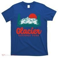 Retro Glacier National Park 80S Mountain Graphic Gift T-Shirt thumb 0