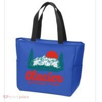 Retro Glacier National Park 80S Mountain Graphic Gift Tote Bag thumb 3