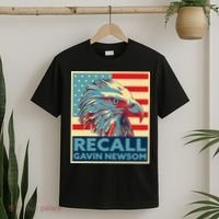 Recall Gavin Newsom 4th of July US American Flag Eagle T-Shirt thumb 2