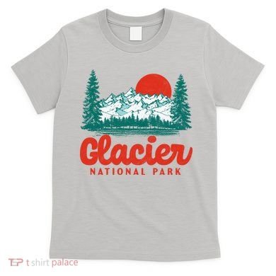 Retro Glacier National Park 80's Mountain T-Shirt